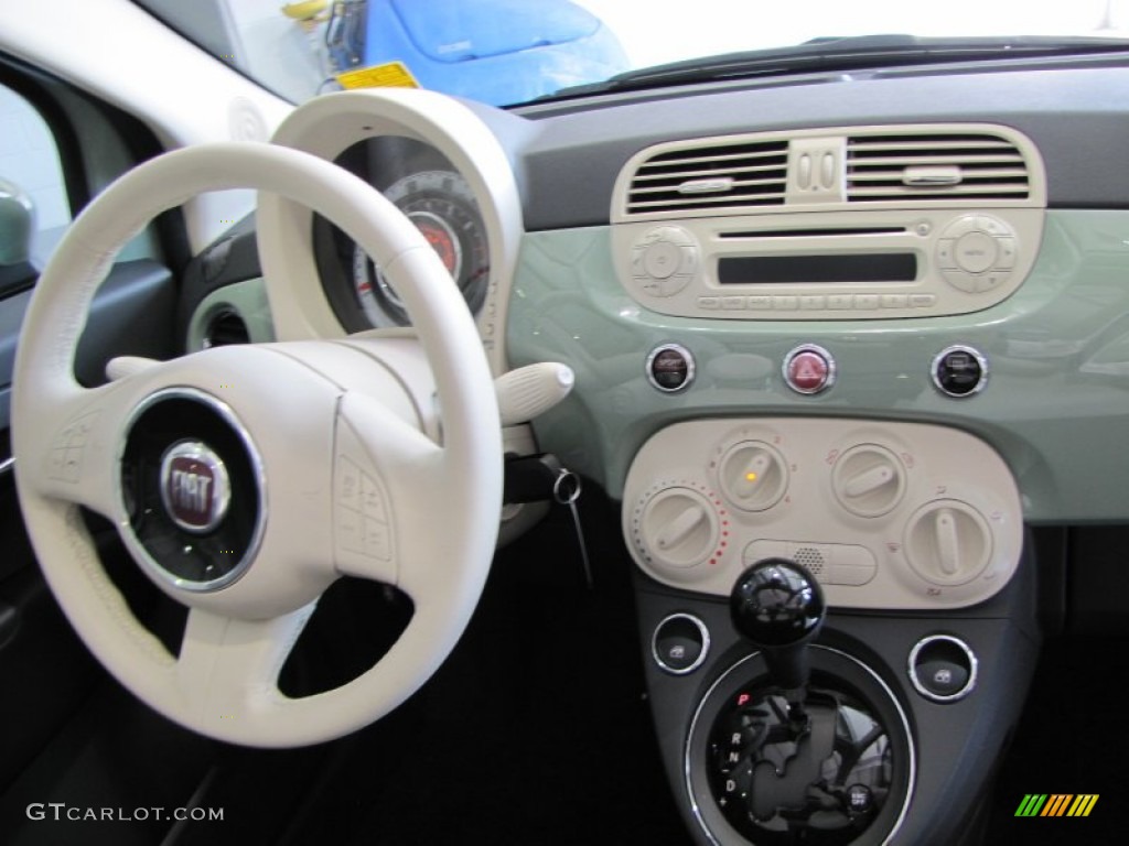 2012 Fiat 500 c cabrio Pop Tessuto Marrone/Avorio (Brown/Ivory) Dashboard Photo #56328257