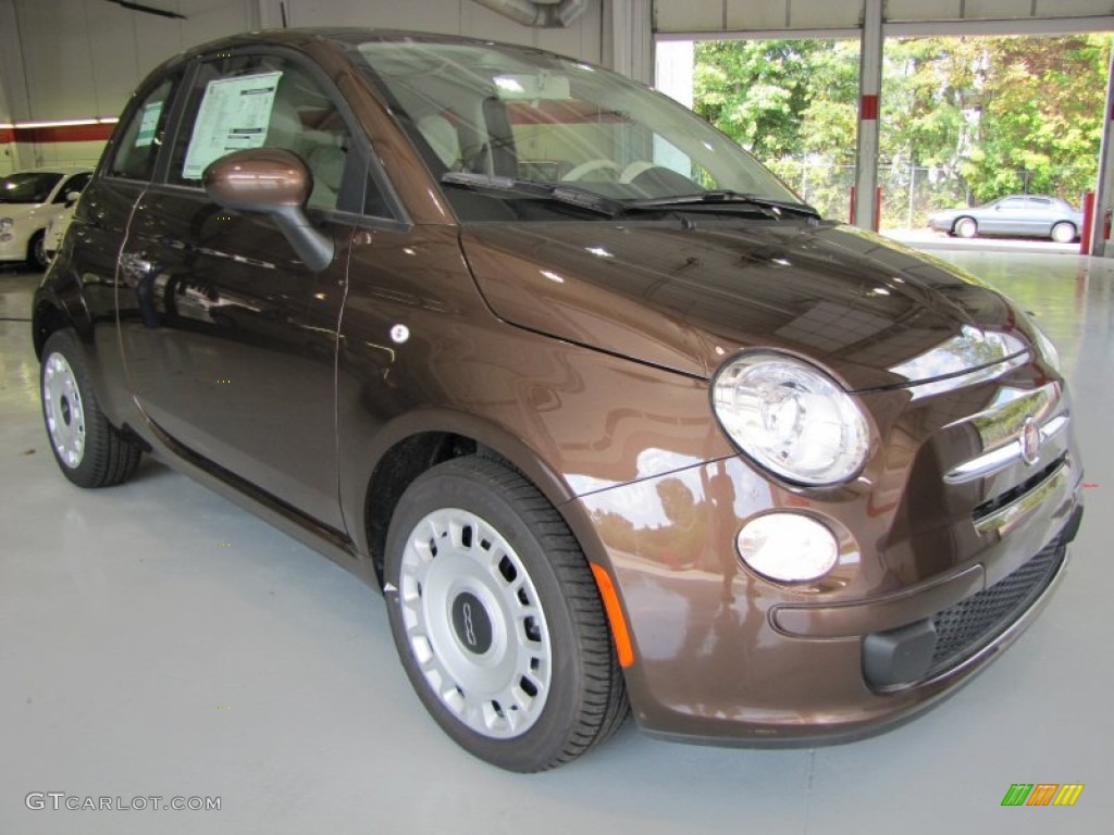 Espresso (Brown) 2012 Fiat 500 Pop Exterior Photo #56328314