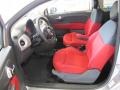 Tessuto Rosso/Nero (Red/Black) Interior Photo for 2012 Fiat 500 #56328656