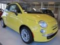 2012 Giallo (Yellow) Fiat 500 c cabrio Lounge  photo #4