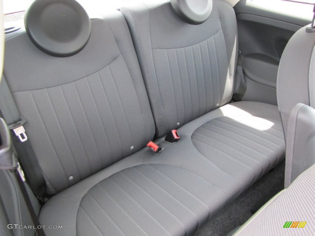 Tessuto Grigio/Nero (Grey/Black) Interior 2012 Fiat 500 Lounge Photo #56329049