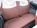 Pelle Marrone/Avorio (Brown/Ivory) 2012 Fiat 500 Lounge Interior Color