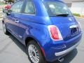 2012 Azzurro (Blue) Fiat 500 Lounge  photo #2