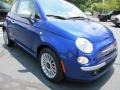 2012 Azzurro (Blue) Fiat 500 Lounge  photo #4