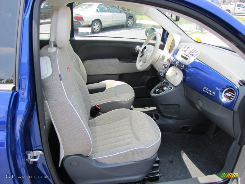 Tessuto Avorio/Avorio (Ivory/Ivory) Interior 2012 Fiat 500 Lounge Photo #56329415