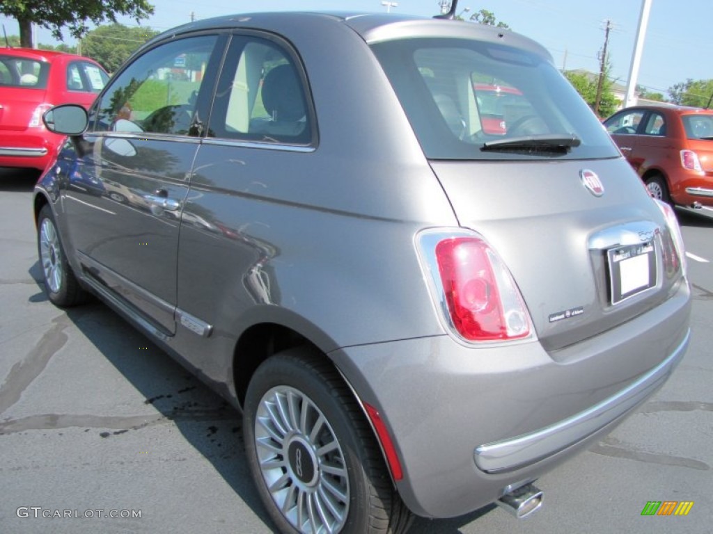 Grigio (Grey) 2012 Fiat 500 Lounge Exterior Photo #56329467