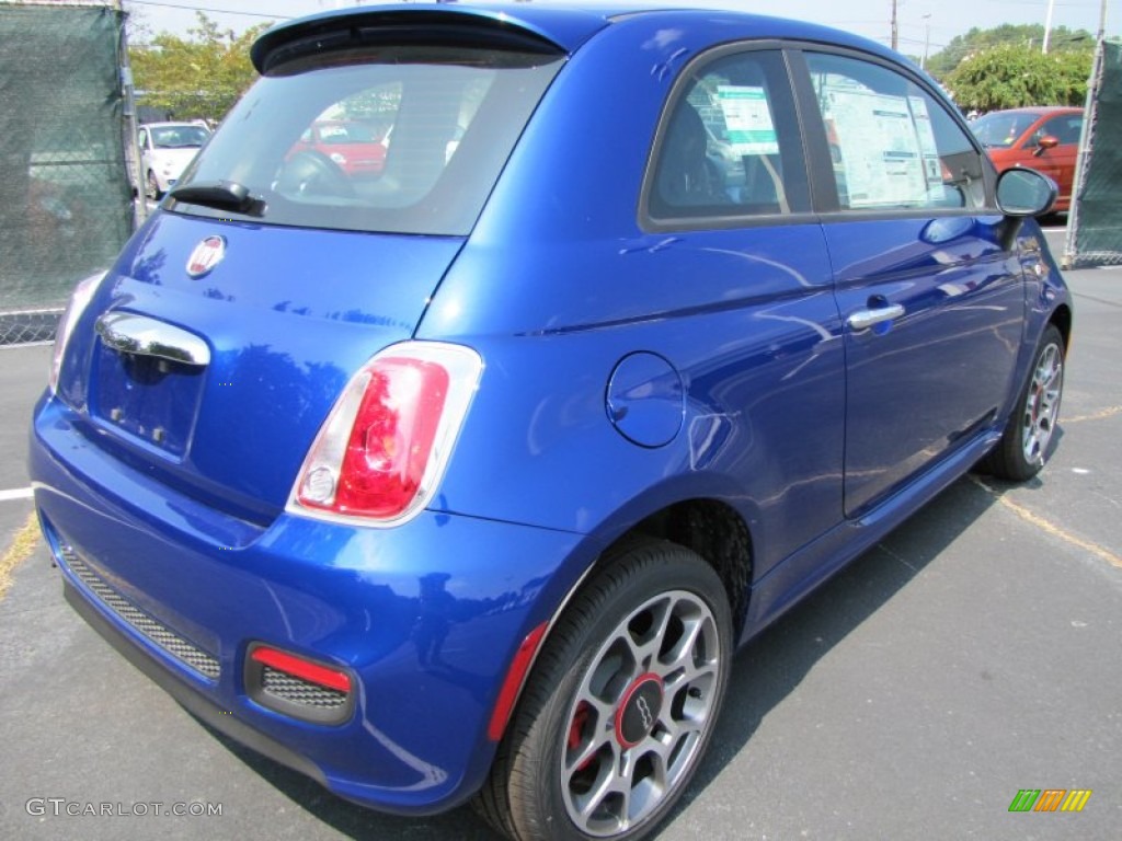 Azzurro (Blue) 2012 Fiat 500 Sport Exterior Photo #56329812