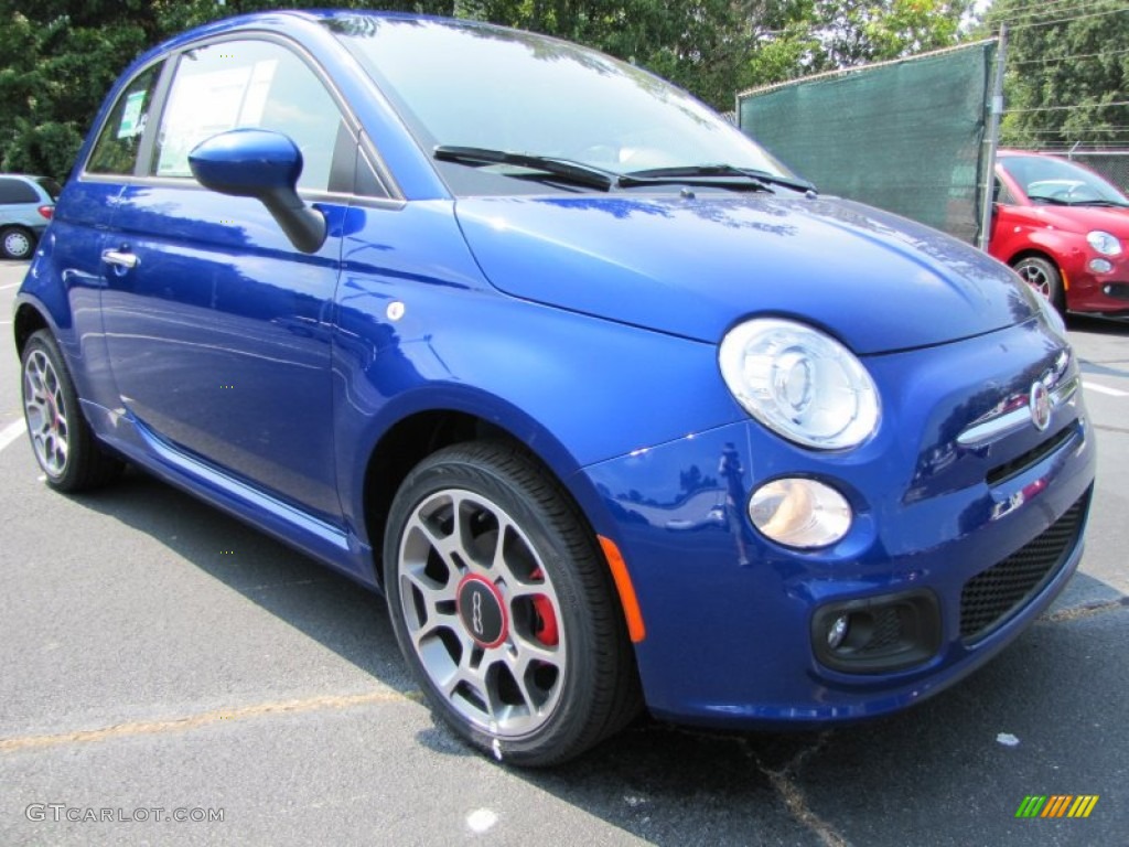 Azzurro (Blue) 2012 Fiat 500 Sport Exterior Photo #56329822