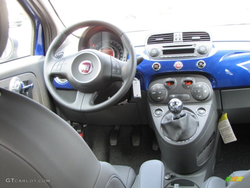 2012 Fiat 500 Sport Sport Tessuto Nero/Nero (Black/Black) Dashboard Photo #56329857