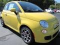 Giallo (Yellow) 2012 Fiat 500 Sport Exterior