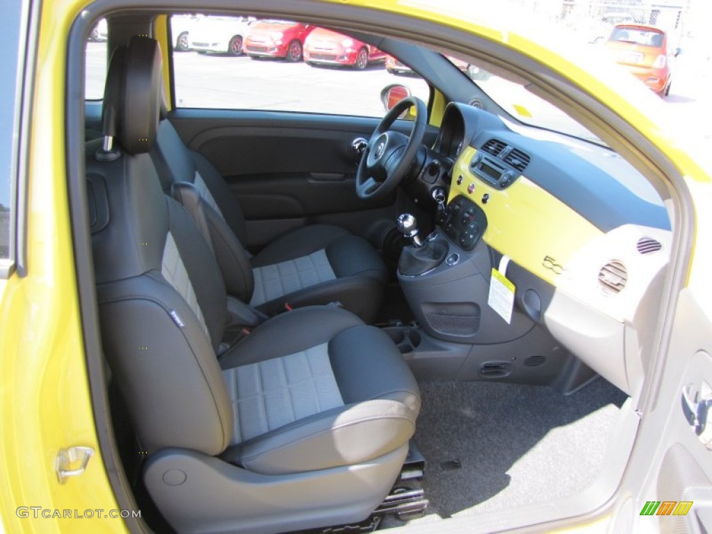 Sport Tessuto Nero/Nero (Black/Black) Interior 2012 Fiat 500 Sport Photo #56330067