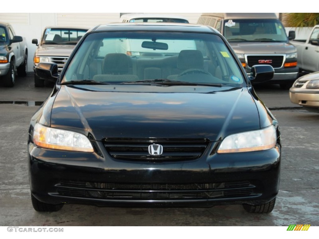 2002 Accord SE Sedan - Nighthawk Black Pearl / Quartz Gray photo #10