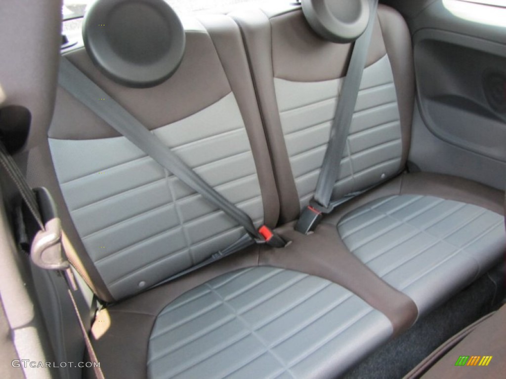 Sport Tessuto Marrone/Nero (Brown/Black) Interior 2012 Fiat 500 Sport Photo #56330259