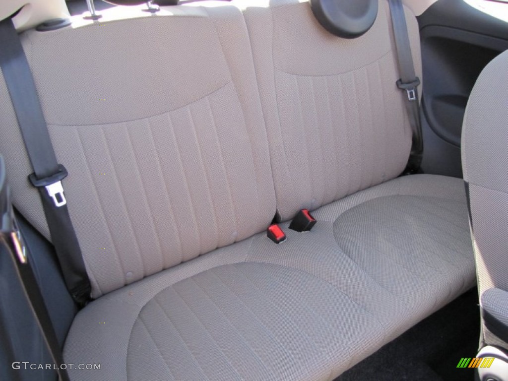 Tessuto Avorio-Nero/Nero (Ivory-Black/Black) Interior 2012 Fiat 500 c cabrio Lounge Photo #56330379