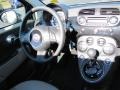 2012 Fiat 500 Tessuto Avorio-Nero/Nero (Ivory-Black/Black) Interior Dashboard Photo