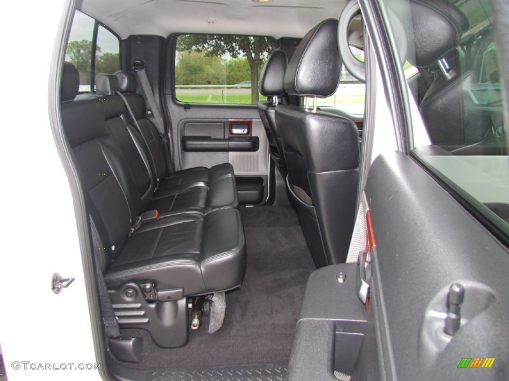Black Interior 2007 Ford F150 Lariat SuperCrew Photo #56330754