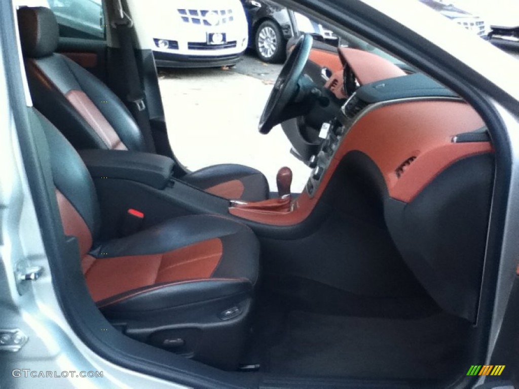 2008 Malibu LTZ Sedan - Silverstone Metallic / Ebony/Brick Red photo #10