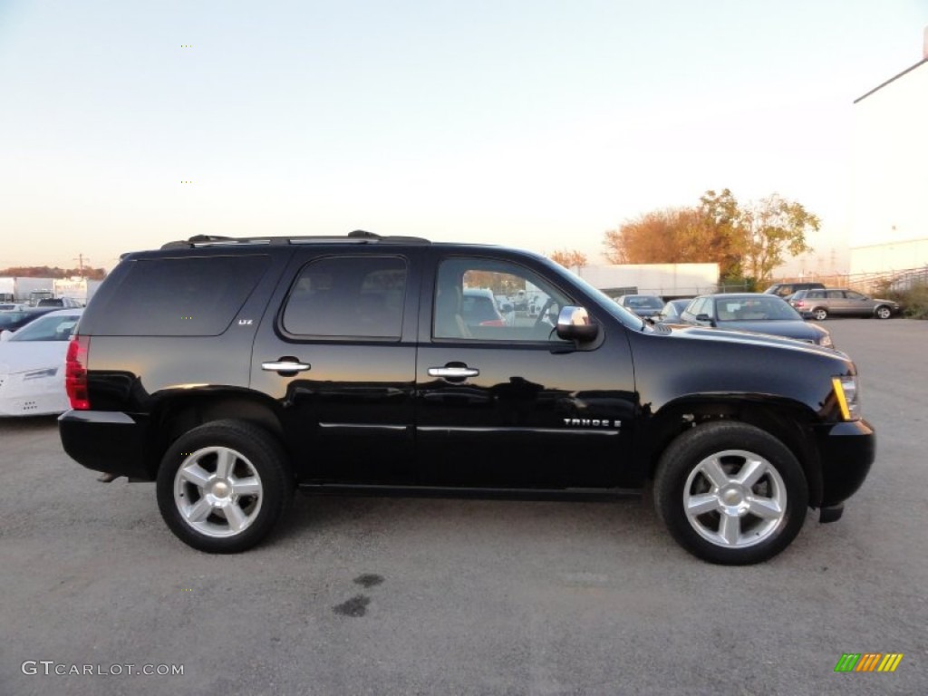 Black 2008 Chevrolet Tahoe LTZ 4x4 Exterior Photo #56331216