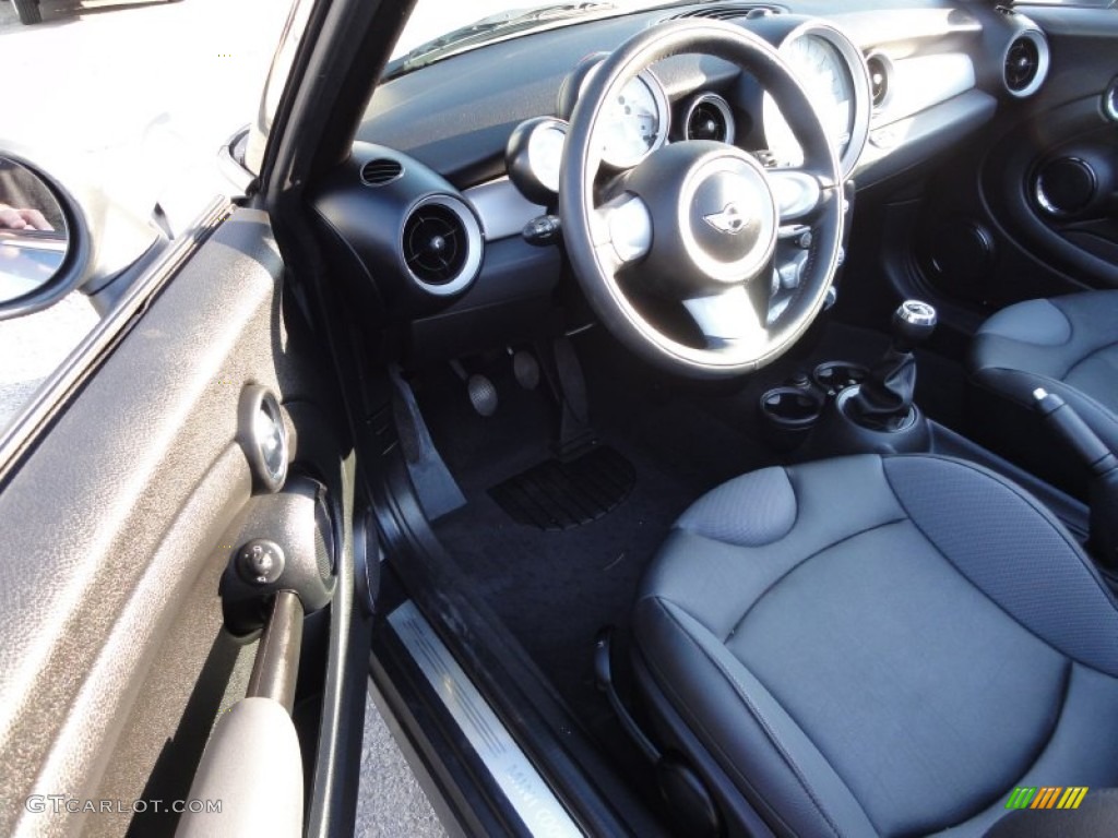 2009 Cooper Convertible - Pure Silver Metallic / Punch Carbon Black Leather photo #13