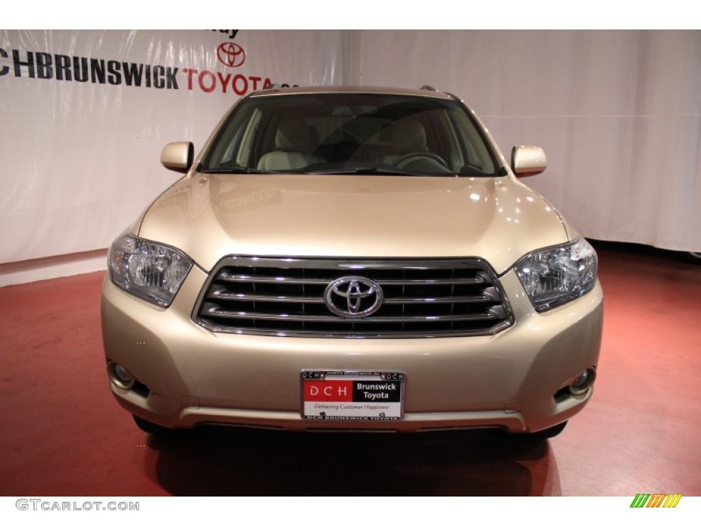 2009 Highlander Sport 4WD - Sandy Beach Metallic / Sand Beige photo #2