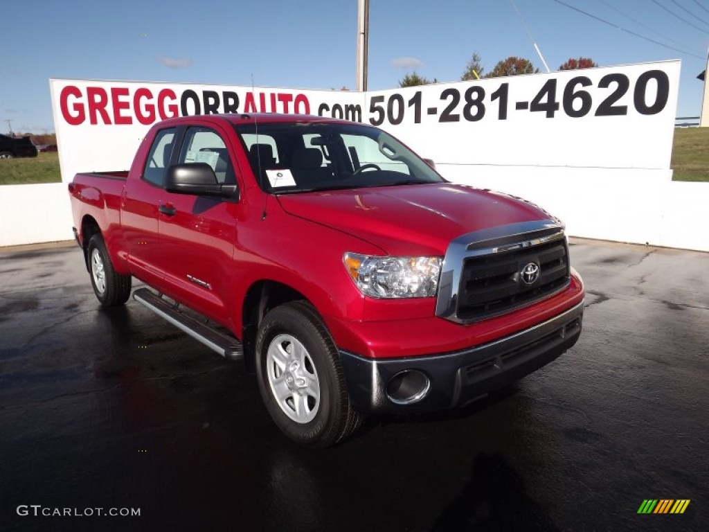 2012 Tundra Double Cab - Barcelona Red Metallic / Sand Beige photo #1