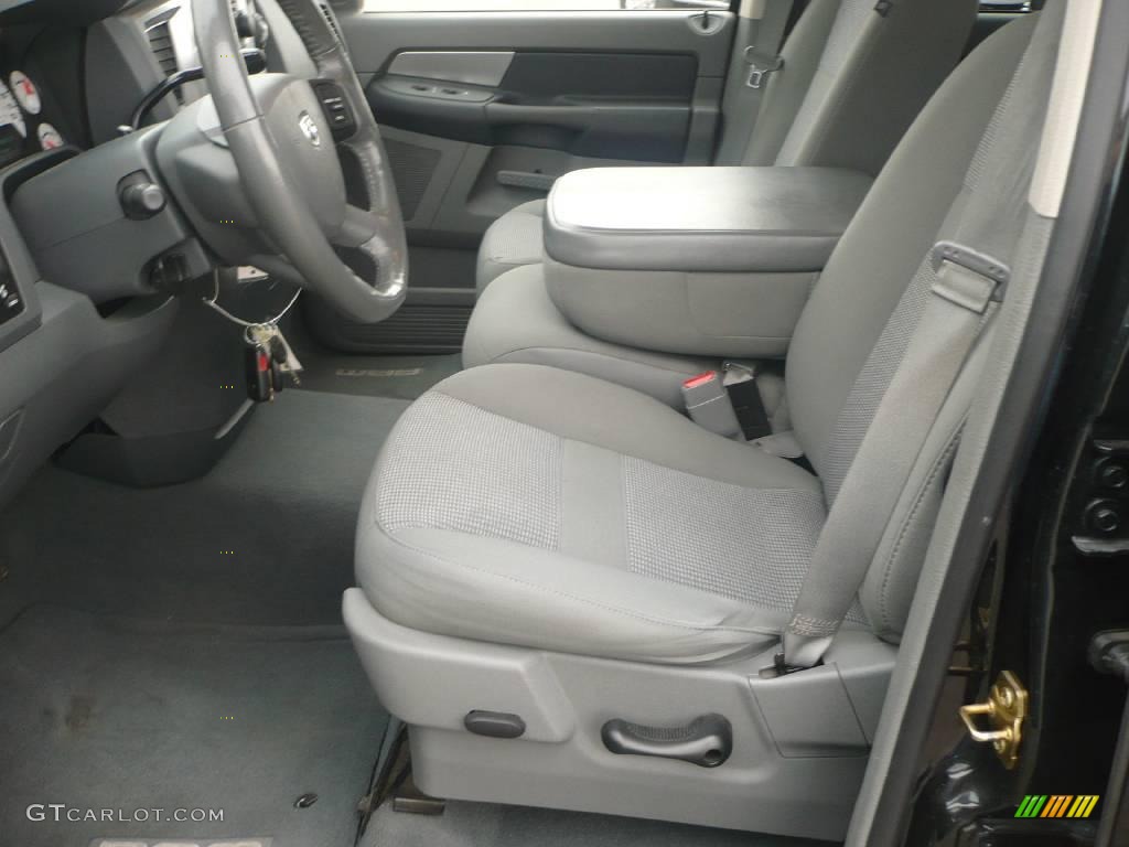 2007 Ram 1500 Big Horn Edition Quad Cab 4x4 - Brilliant Black Crystal Pearl / Medium Slate Gray photo #6