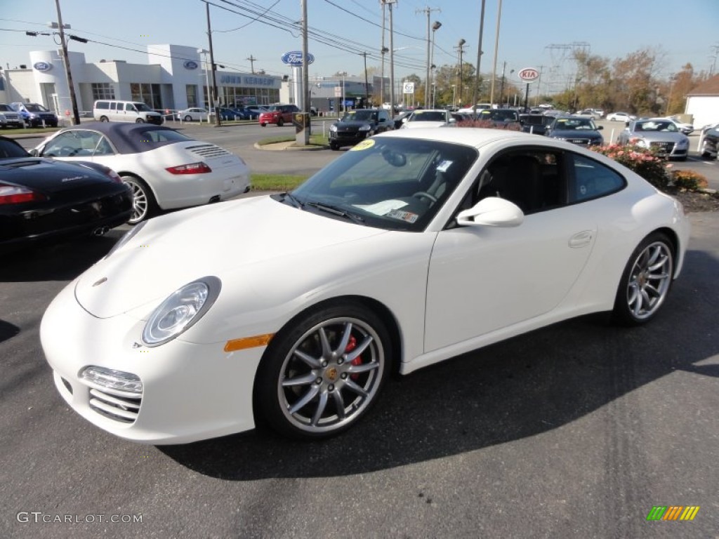 Cream White 2011 Porsche 911 Carrera 4S Coupe Exterior Photo #56334762