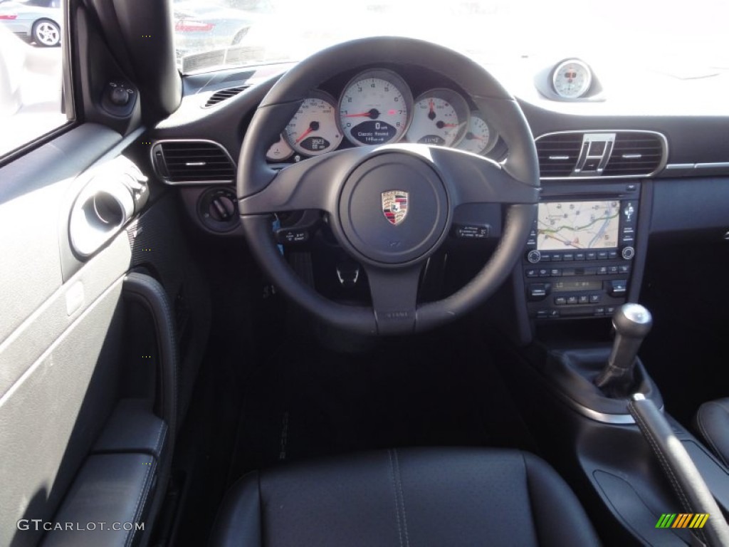 2011 Porsche 911 Carrera 4S Coupe Black Steering Wheel Photo #56334999