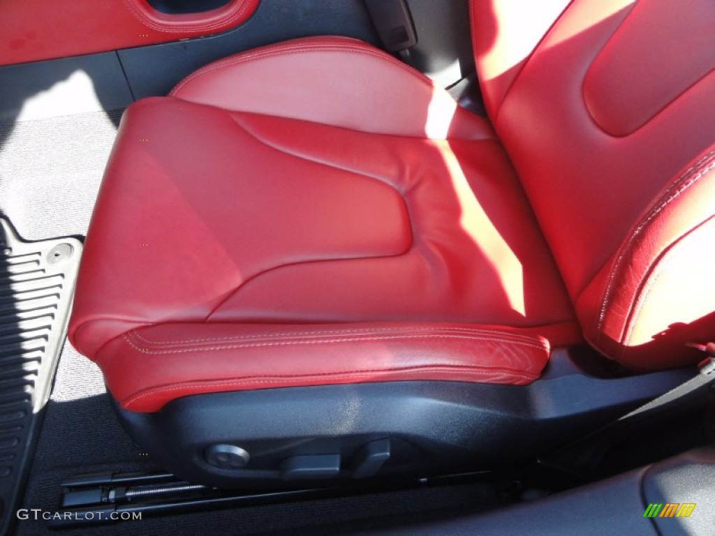 Magma Red Interior 2008 Audi TT 2.0T Coupe Photo #56335197