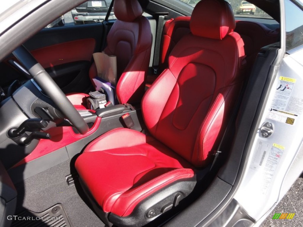 Magma Red Interior 2008 Audi TT 2.0T Coupe Photo #56335206