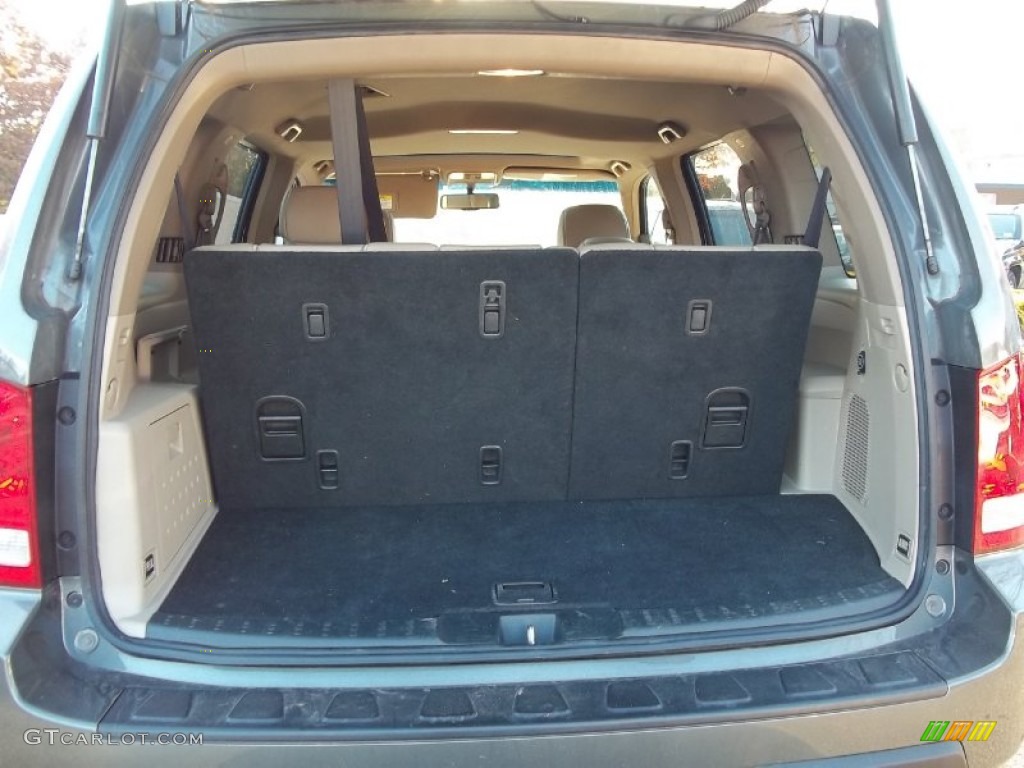 2009 Pilot EX-L 4WD - Nimbus Gray Metallic / Beige photo #9