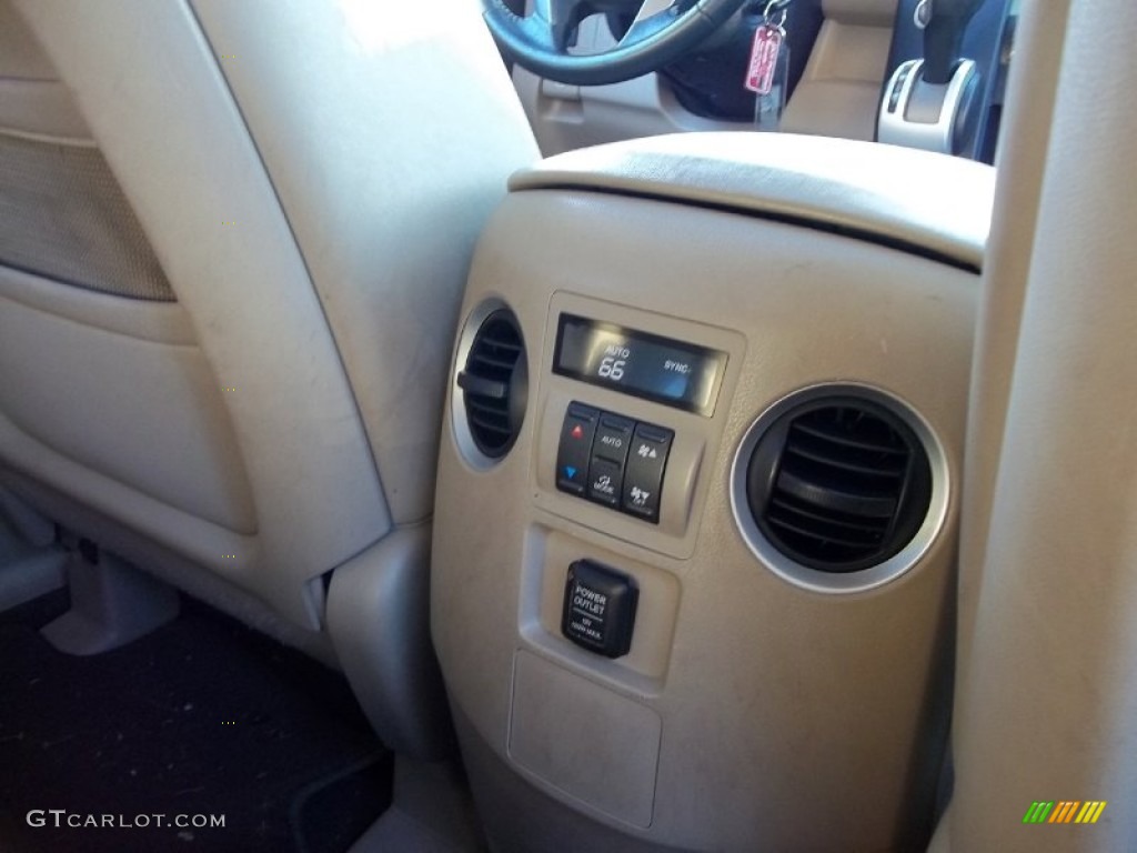 2009 Pilot EX-L 4WD - Nimbus Gray Metallic / Beige photo #12