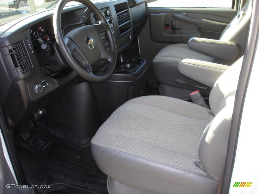 2011 Express LT 3500 Extended Passenger Van - Summit White / Medium Pewter photo #10