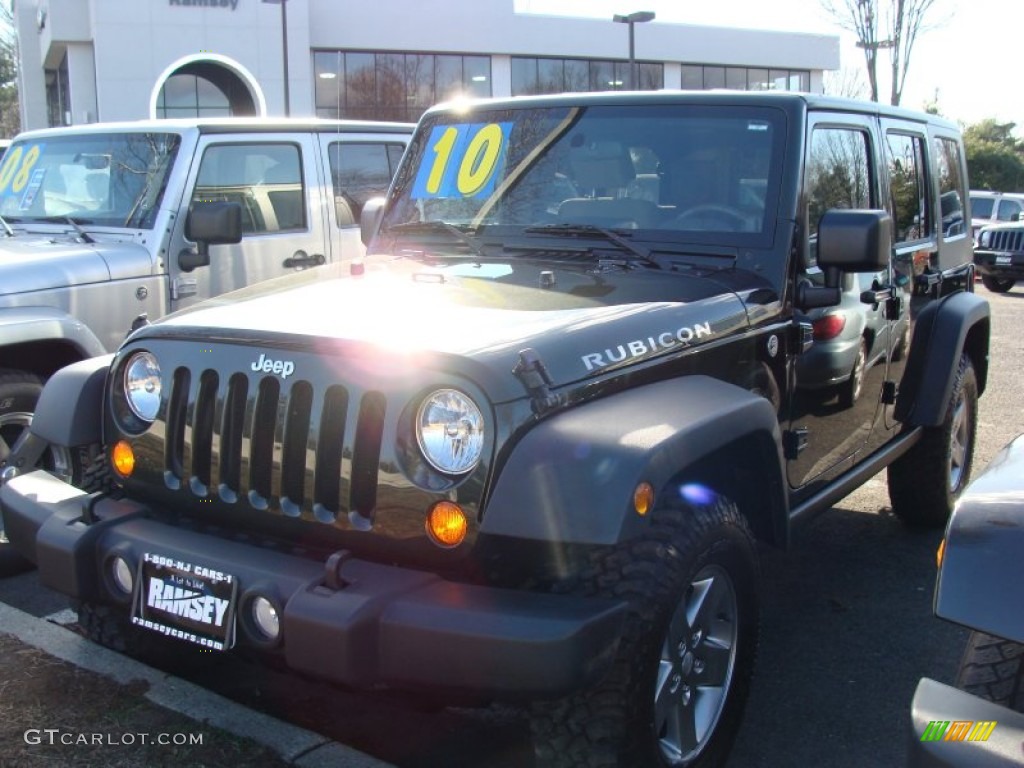 2010 Wrangler Unlimited Rubicon 4x4 - Natural Green Pearl / Dark Slate Gray/Medium Slate Gray photo #1