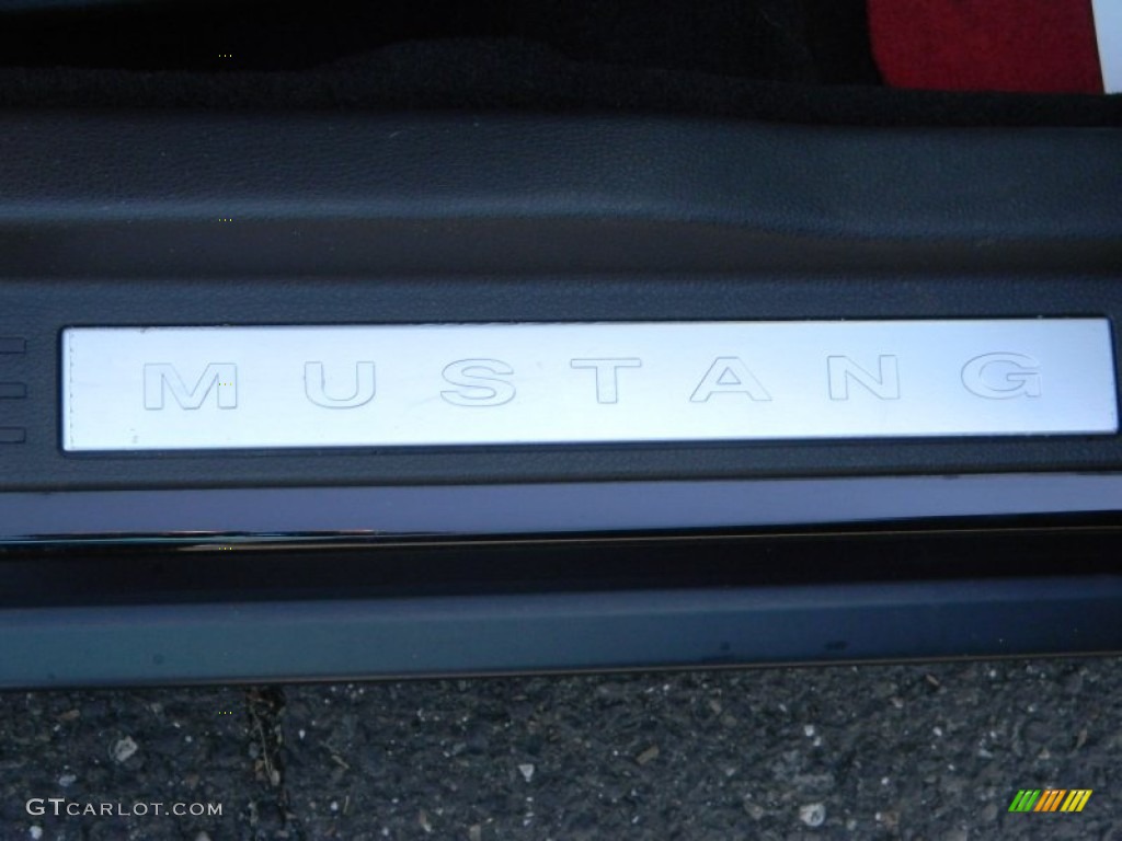2006 Mustang V6 Premium Convertible - Black / Red/Dark Charcoal photo #21
