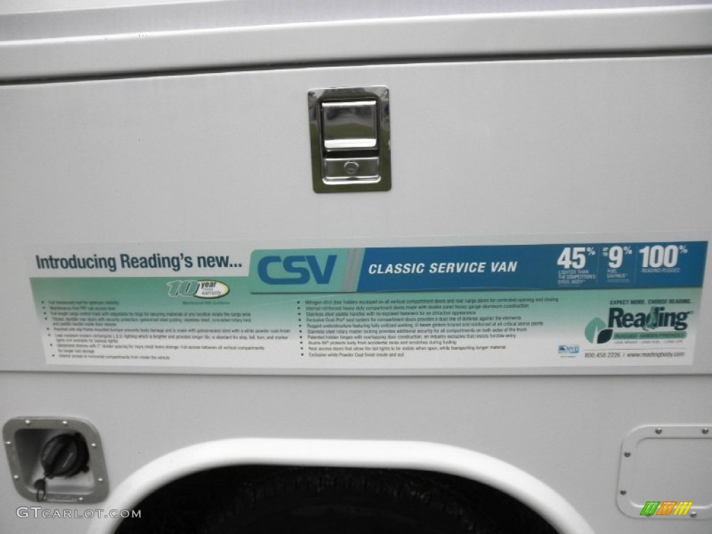 2011 GMC Savana Cutaway 3500 Commercial Utility Truck Info Tag Photos