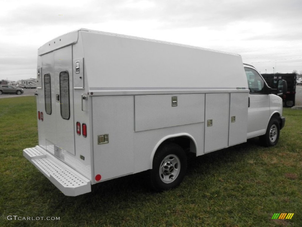 Summit White 2011 GMC Savana Cutaway 3500 Commercial Utility Truck Exterior Photo #56340133