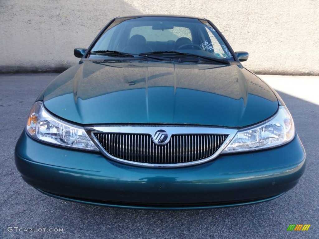 1998 Mystique LS - Dark Satin Green Metallic / Midnight Blue photo #3