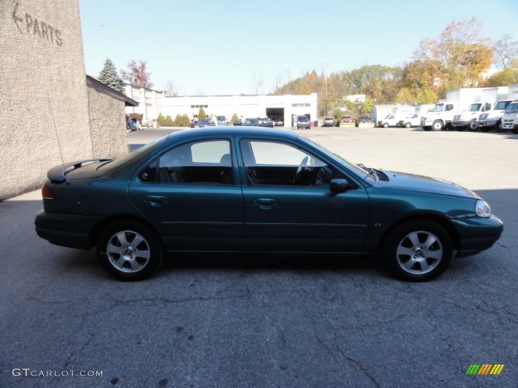 1998 Mystique LS - Dark Satin Green Metallic / Midnight Blue photo #7
