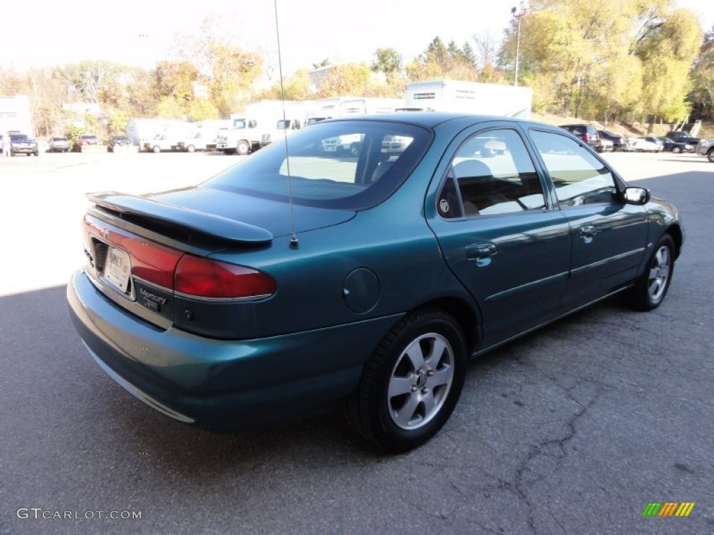 1998 Mystique LS - Dark Satin Green Metallic / Midnight Blue photo #8