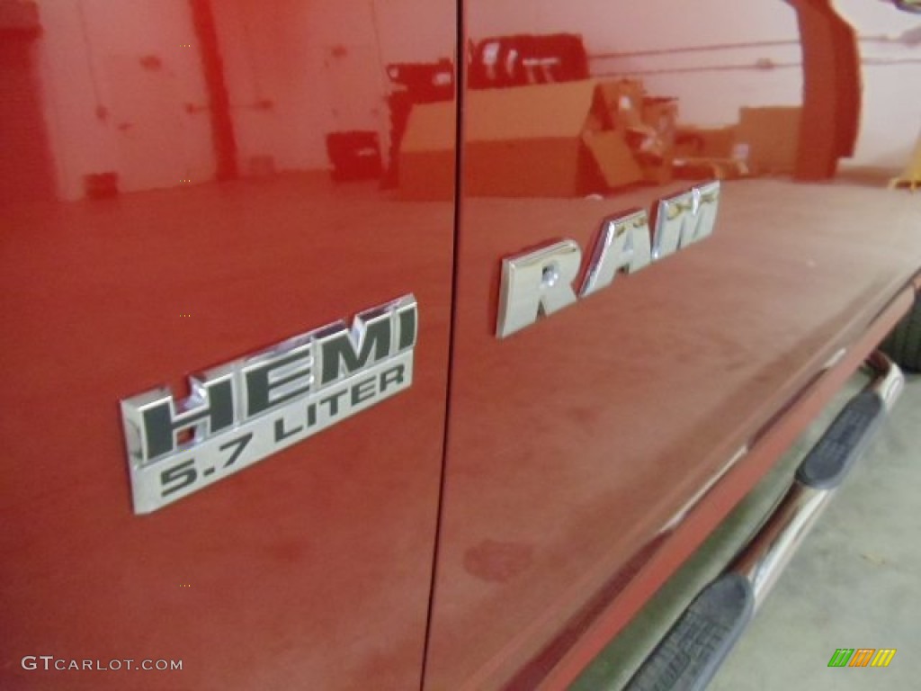 2009 Ram 1500 SLT Quad Cab - Inferno Red Crystal Pearl / Dark Slate/Medium Graystone photo #32