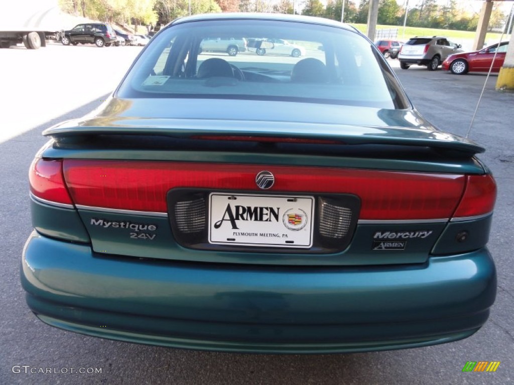 1998 Mystique LS - Dark Satin Green Metallic / Midnight Blue photo #9
