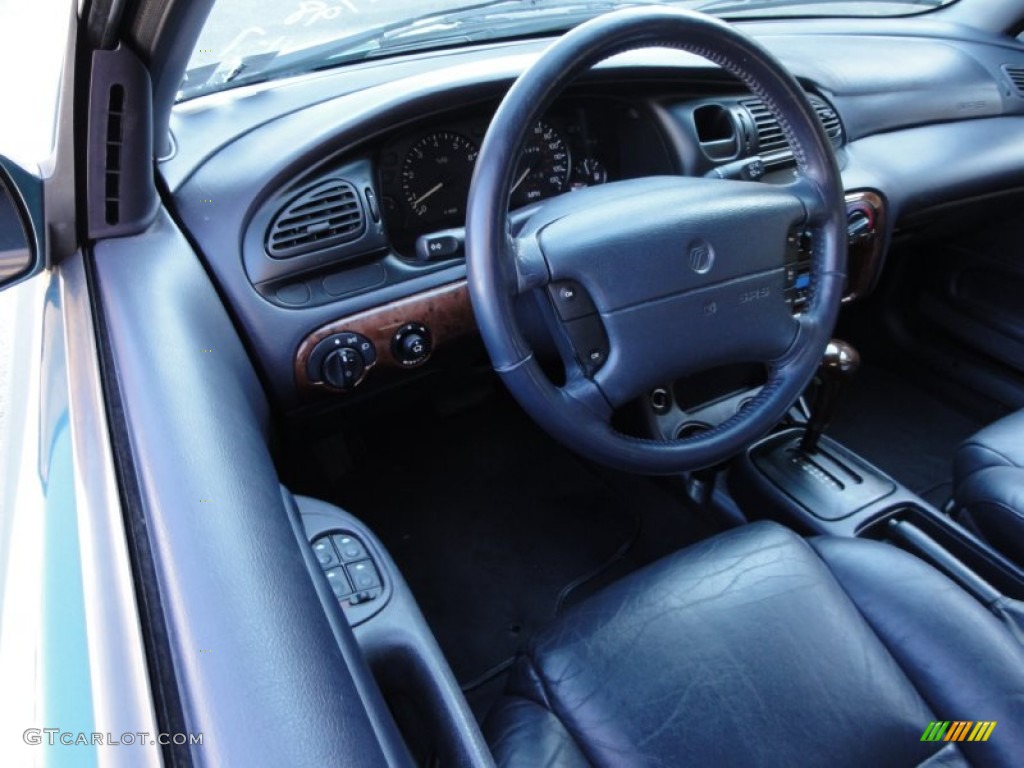 1998 Mystique LS - Dark Satin Green Metallic / Midnight Blue photo #12