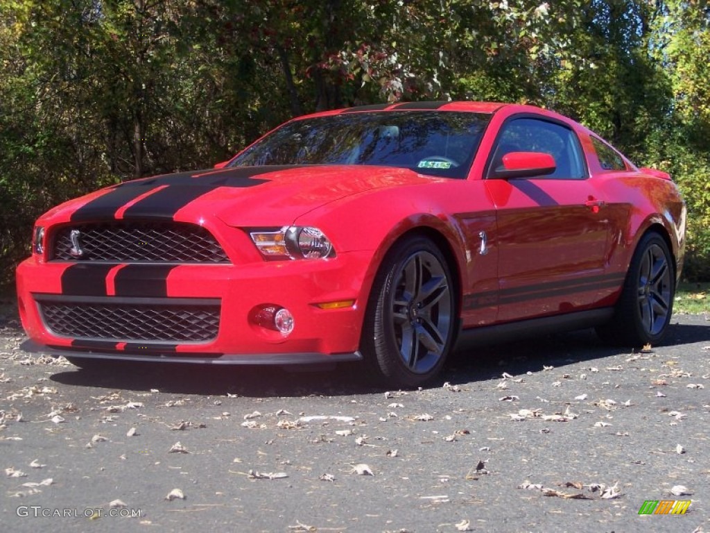 Torch Red 2010 Ford Mustang Shelby GT500 Coupe Exterior Photo #56340595