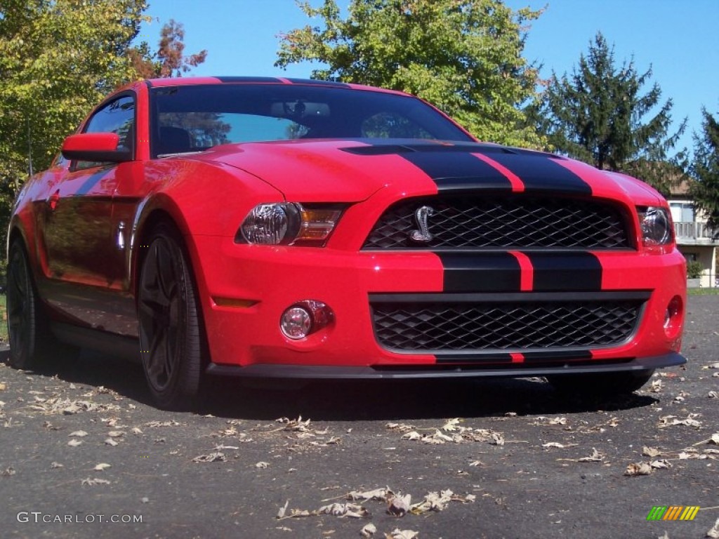 Torch Red 2010 Ford Mustang Shelby GT500 Coupe Exterior Photo #56340631