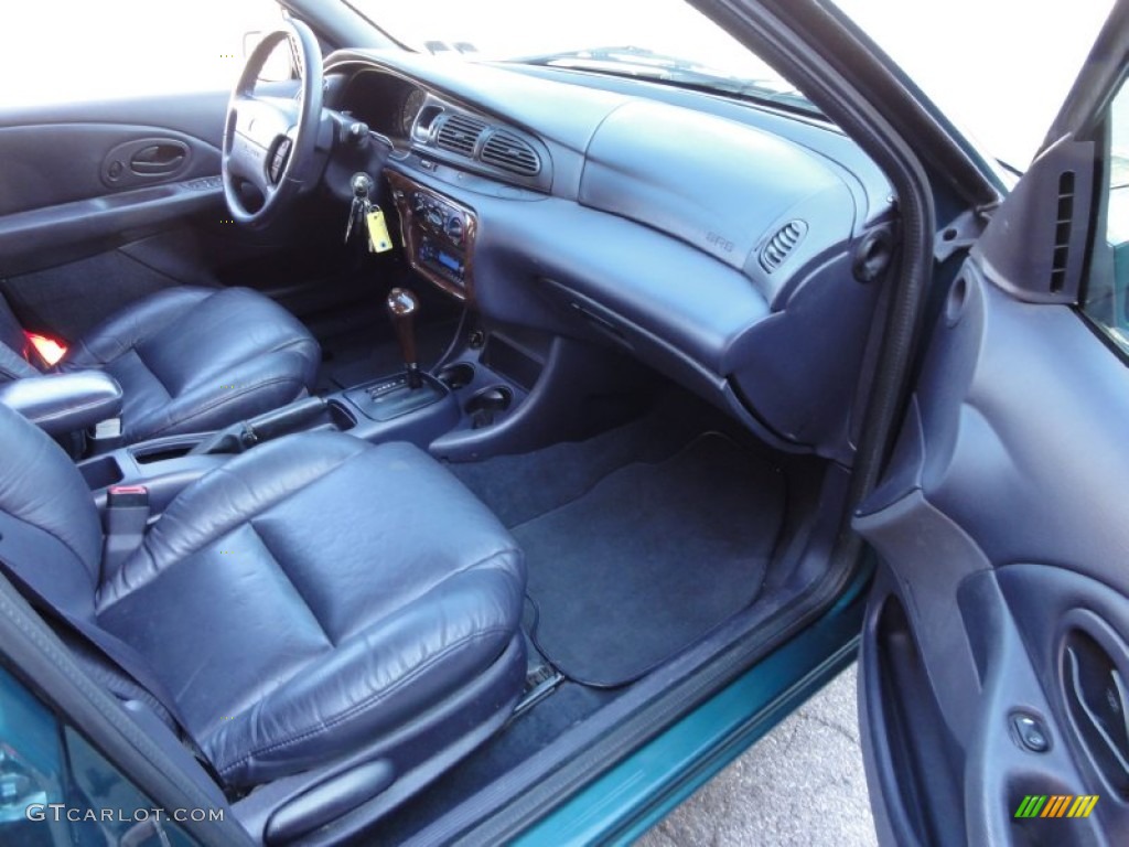 1998 Mystique LS - Dark Satin Green Metallic / Midnight Blue photo #18