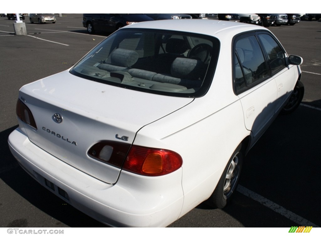 2000 Corolla VE - Super White / Pebble Beige photo #2