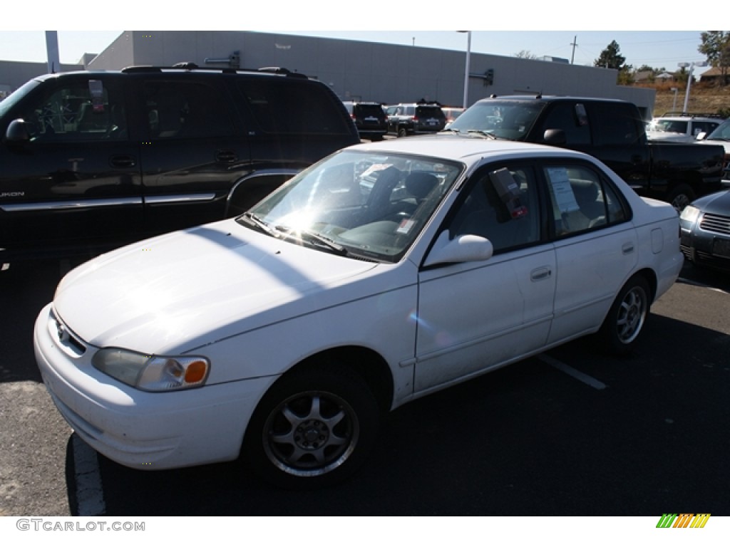 2000 Corolla VE - Super White / Pebble Beige photo #4