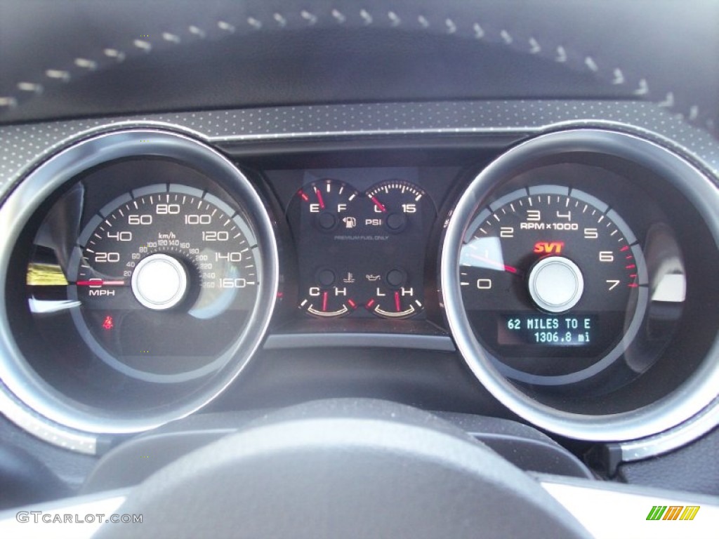 2010 Ford Mustang Shelby GT500 Coupe Gauges Photo #56341009