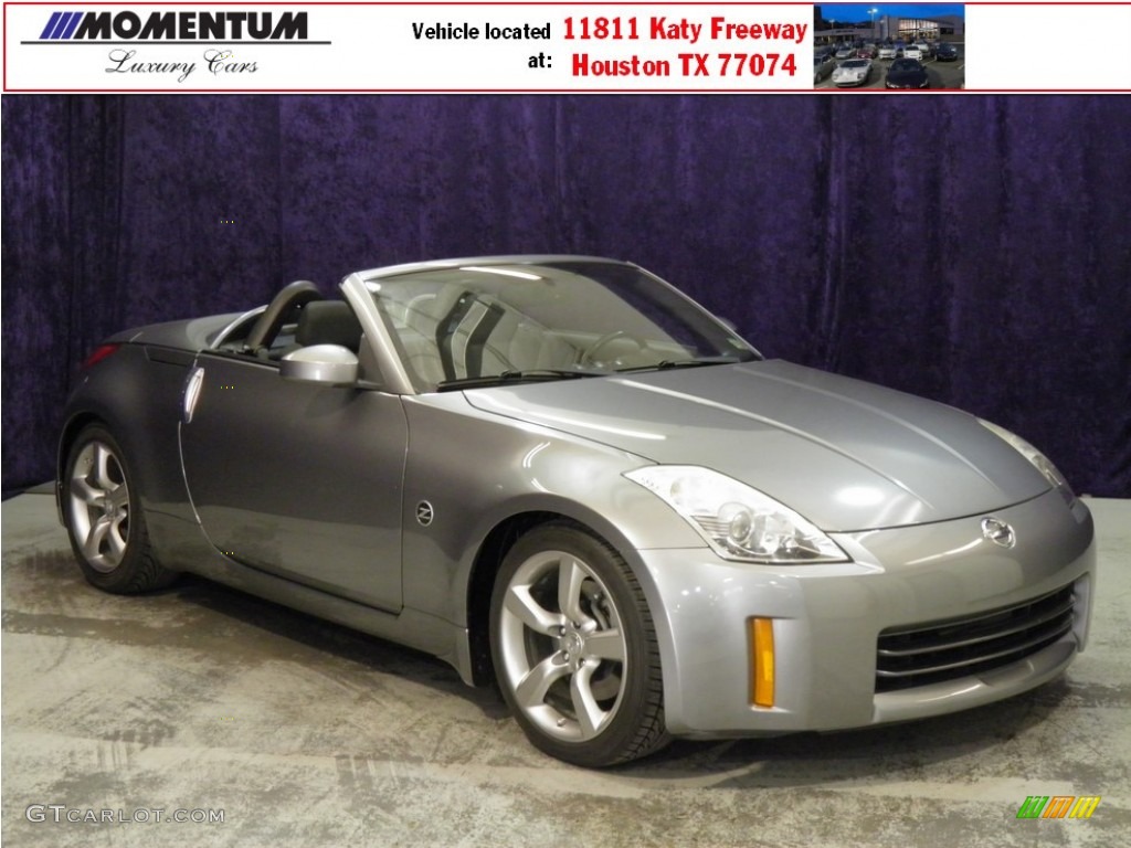 2006 350Z Grand Touring Roadster - Silverstone Metallic / Charcoal Leather photo #1